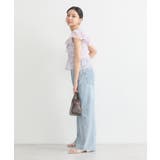 ダブルフリルノースリブラウス | earth music&ecology  | 詳細画像22 