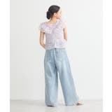 ダブルフリルノースリブラウス | earth music&ecology  | 詳細画像23 