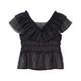 ダブルフリルノースリブラウス | earth music&ecology  | 詳細画像25 