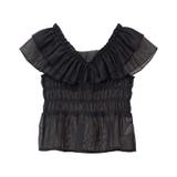 ダブルフリルノースリブラウス | earth music&ecology  | 詳細画像33 