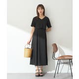 SET2点ギャザーカットカーデ+キャミワンピース | earth music&ecology | 詳細画像18