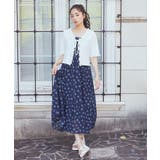 花柄シアーポップコーンキャミワンピース | earth music&ecology  | 詳細画像4 