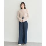 SET2点チャーム付きシャギーニット＋インナー | earth music&ecology  | 詳細画像20 