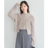 SET2点チャーム付きシャギーニット＋インナー | earth music&ecology  | 詳細画像5 