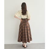 バックレースアップチェックスカート | earth music&ecology  | 詳細画像26