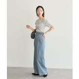 アシメネックリブニットプルオーバー | earth music&ecology | 詳細画像5