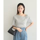 アシメネックリブニットプルオーバー | earth music&ecology | 詳細画像7