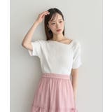 アシメネックリブニットプルオーバー | earth music&ecology | 詳細画像9