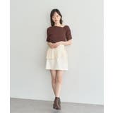 アシメネックリブニットプルオーバー | earth music&ecology | 詳細画像17