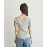 アシメネックリブニットプルオーバー | earth music&ecology | 詳細画像22