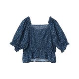 フラワー刺繍フリルヘムブラウス | earth music&ecology  | 詳細画像34 