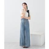 アシメ肩リボンカットソー | earth music&ecology | 詳細画像14