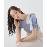 アシメ肩リボンカットソー | earth music&ecology | 詳細画像9