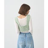 フリンジツイードビスチェ | earth music&ecology  | 詳細画像4 