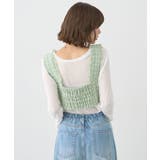 フリンジツイードビスチェ | earth music&ecology  | 詳細画像4 