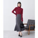 フロントジップマーメイドスカート | earth music&ecology | 詳細画像11