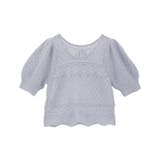 キャットヤーン透かし編みニットプルオーバー | earth music&ecology  | 詳細画像24 