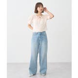 キャットヤーン透かし編みニットプルオーバー | earth music&ecology  | 詳細画像17 