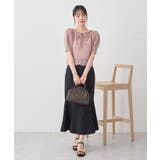 キャットヤーン透かし編みニットプルオーバー | earth music&ecology  | 詳細画像3 