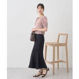 キャットヤーン透かし編みニットプルオーバー | earth music&ecology  | 詳細画像5 