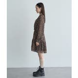 フラワー楊柳ティアードミニワンピース | earth music&ecology  | 詳細画像14 