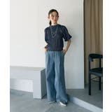 ラメモールパフスリニットプルオーバー | earth music&ecology  | 詳細画像8 