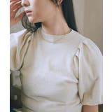 ラメモールパフスリニットプルオーバー | earth music&ecology  | 詳細画像22 