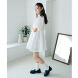 バックリボンパフスリーブミニワンピース | earth music&ecology  | 詳細画像11 