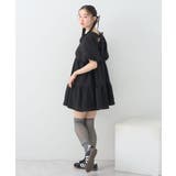 バックリボンパフスリーブミニワンピース | earth music&ecology  | 詳細画像22 