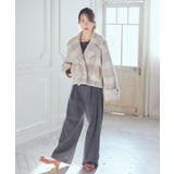 【WEB限定】シャギーショートコート | earth music&ecology  | 詳細画像13 