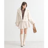 【WEB限定】シャギーショートコート | earth music&ecology  | 詳細画像34 