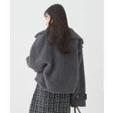 【WEB限定】シャギーショートコート | earth music&ecology  | 詳細画像4 