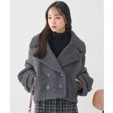 【WEB限定】シャギーショートコート | earth music&ecology  | 詳細画像9 