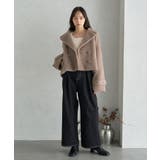 【WEB限定】シャギーショートコート | earth music&ecology  | 詳細画像26 