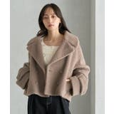 ベージュ | 【WEB限定】シャギーショートコート | earth music&ecology 