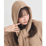 パウダーシャギーフーディーマフラー | earth music&ecology  | 詳細画像8 