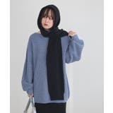 ブラック | パウダーシャギーフーディーマフラー | earth music&ecology 