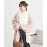 スパンコールブークレカーディガン | earth music&ecology  | 詳細画像10 