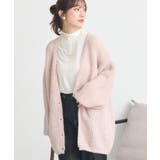 ライトピンク | スパンコールブークレカーディガン | earth music&ecology 