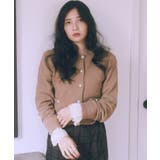 パウダーシャギークルーネックカーディガン | earth music&ecology  | 詳細画像3 