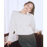 パウダーシャギークルーネックカーディガン | earth music&ecology  | 詳細画像6 