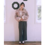 プードルファーショートブルゾン | earth music&ecology | 詳細画像9