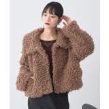 プードルファーショートブルゾン | earth music&ecology | 詳細画像1