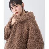 ブラウン | プードルファーショートブルゾン | earth music&ecology