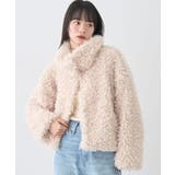 クリーム | プードルファーショートブルゾン | earth music&ecology