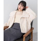 ファーショートブルゾン | earth music&ecology  | 詳細画像17 