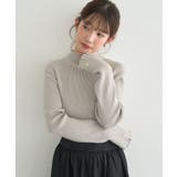 ハートプレートリブニットプルオーバー | earth music&ecology  | 詳細画像9 