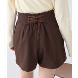 バックレースアップショートパンツ | earth music&ecology | 詳細画像1