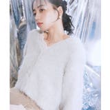 ミックスカラーラメニットカーディガン | earth music&ecology  | 詳細画像2 