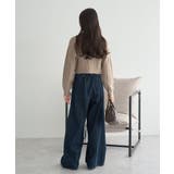 襟付きケーブルニットジャケット | earth music&ecology | 詳細画像11